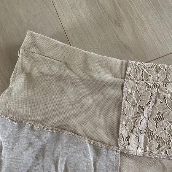 Vintage My Michelle Maxi Skirt boho cottage coreFloral Lace Patchwork Women's L - Picture 7 of 12